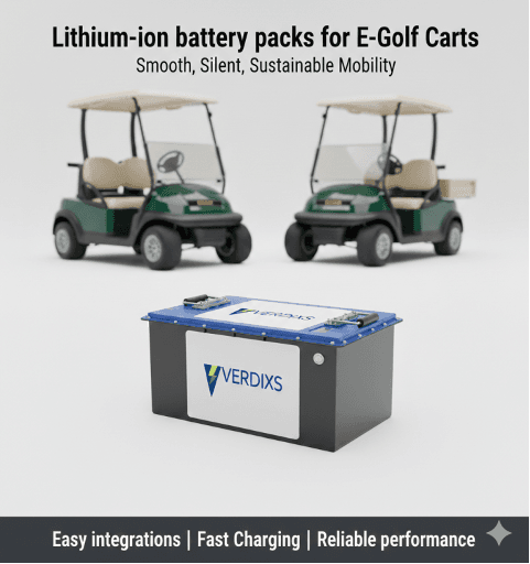 E-golf cart battery pack