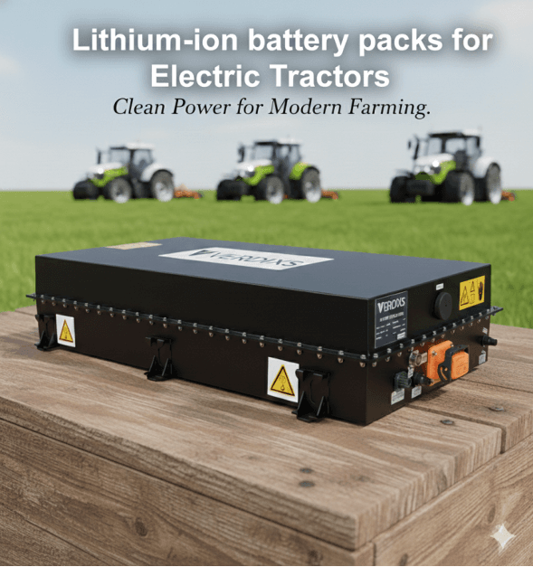 Electric tractor battery pack