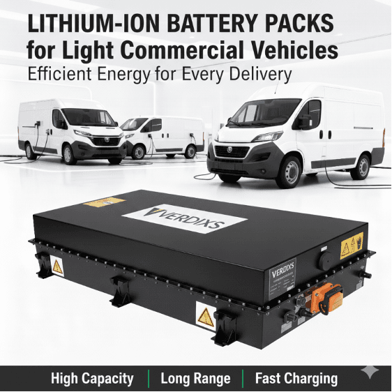 Light commercial vehicle battery pack